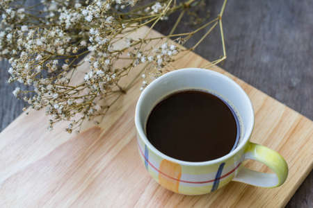 cup of black coffeeの写真素材