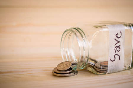 Money Saving concept , jars systemの写真素材