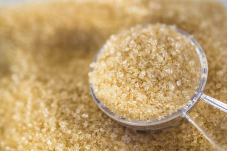 granulated brown sugarの写真素材