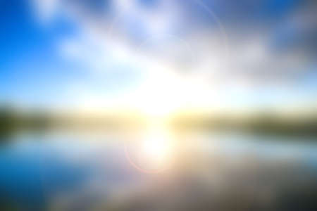 sunset over marshの写真素材