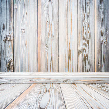 Wooden room wallの写真素材