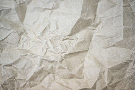 Crumpled old brown paper textureの写真素材