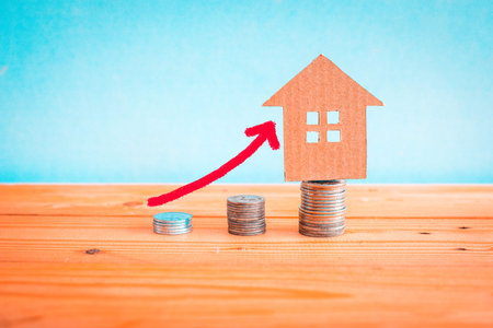 Saving to buy home , savings concept