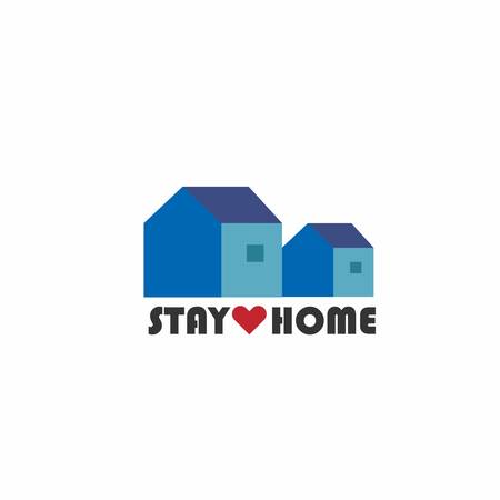 Stay home and stay safeのイラスト素材
