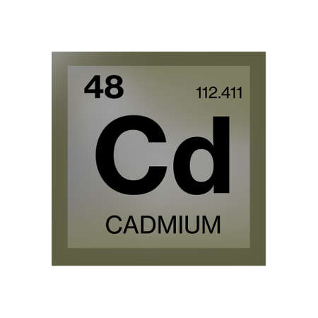 Cadmium element from the periodic tableのイラスト素材