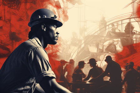 Labor Day and the importance of workers. Generative AIの素材