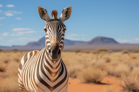 Photos of various wildlife along the way in Namibia. Generative AI.の素材