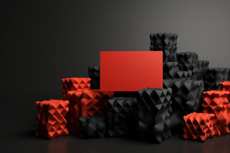 Black Friday design for advertising banners. Generative AI.の素材