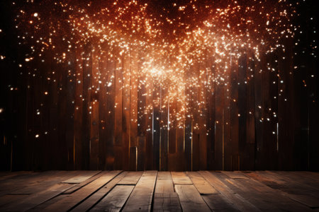 Happy New Year Celebration Sparkles. Generative AI.の素材