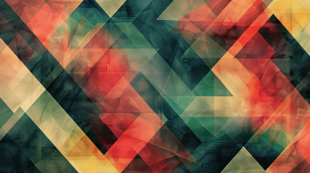 A colorful abstract painting with a lot of different shapes and colors. The painting is full of energy and movement, with the colors blending together in a dynamic wayの素材