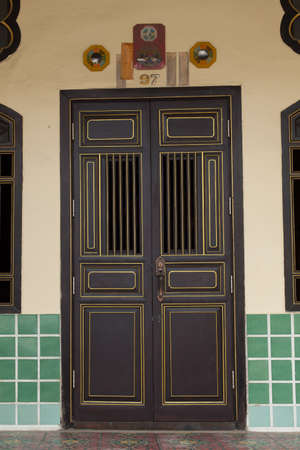Sino-Portuguese Door Stlyeのeditorial素材