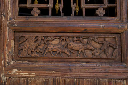 Chinese art doorのeditorial素材