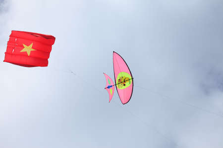 Pattani - MARCH 9- Many Fantasy kites in the International Kite Festival on May 30, 2014 in Rainbow Stadium, Pattani, Thailandのeditorial素材