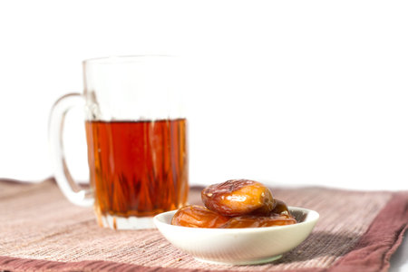 Datepalm Fruit and Organic Tea の写真素材