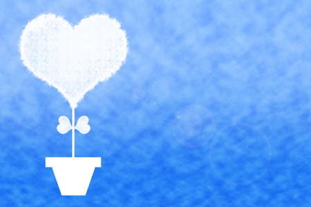 Cloud Heart Shape.の写真素材