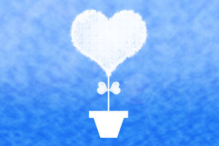 Cloud Heart Shape.の写真素材