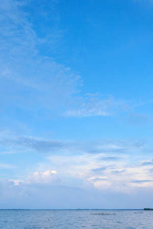 Sea and Blue Sky Backgroundの写真素材