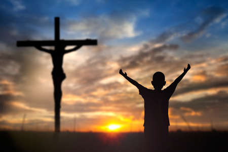 Worship Jesus on the Cross.の写真素材