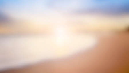 Blur Background Blue Sky Beach and in Summer Season.の写真素材