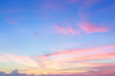 Bueatiful sunset sky.の写真素材