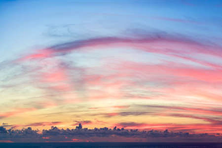 Bueatiful sunset sky.の写真素材