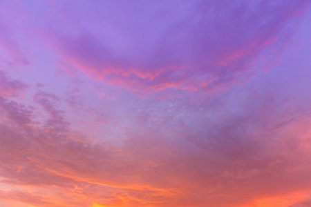 Bueatiful sunset sky.