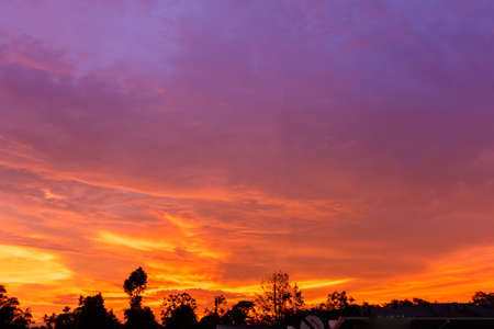 Bueatiful sunset sky.の写真素材