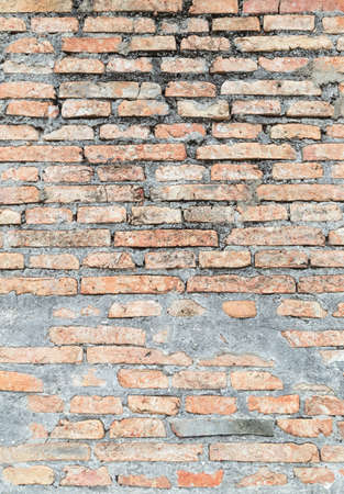 Abstract bricks wall background old  stucco color light gray dirty wreck aged solid dye view red tile new rock floor clean rusty brown wide fog mist seam textured rectangle square pieces interior clayの写真素材