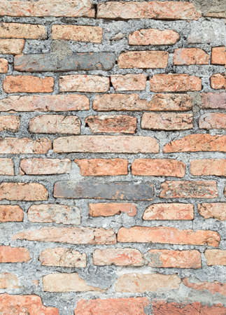 Abstract bricks wall background old  stucco color light gray dirty wreck aged solid dye view red tile new rock floor clean rusty brown wide fog mist seam textured rectangle square pieces interior clayの写真素材