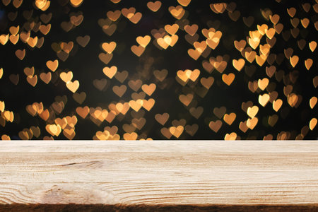 Perspective wood floor brown color texture with blur beautiful nature background. Abstract simple...