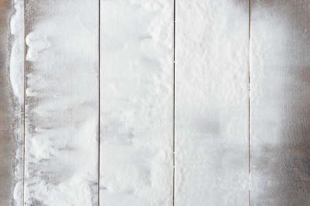 Vintage Bauble Christmas celebration on wood table top view background concept for clock countdown decoration on empty rustic desk with snow, Merry Christmas and Happy new year mockup product cardの写真素材