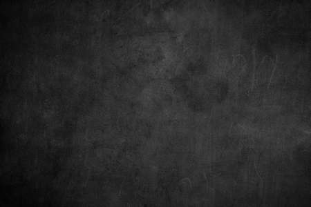Blank front Real black chalkboard background texture in college concept for back to school kid wallpaper for create white chalk text draw graphic. Empty old back wall education blackboard.の写真素材