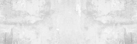 Panoramic grey paint limestone texture background in white light seam home wall paper. Back flat wide concrete stone table floor concept surreal granite quarry stucco surface grunge panorama landscape.の写真素材