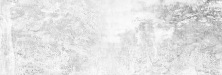 Panoramic grey paint limestone texture background in white light seam home wall paper. Back flat wide concrete stone table floor concept surreal granite quarry stucco surface grunge panorama landscape.の写真素材