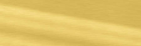 Wide Shiny smooth line metal gold color background Bright vintage Brass plate chrome panorama texture concept simple bronze foil panel hard backdrop design, panoramic golden light polished banner topの写真素材