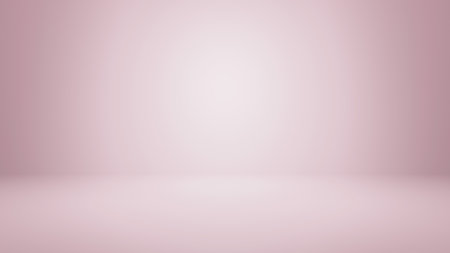Abstract pastel pink color and gradient light background with studio table backdrops display product design. Blank empty space room for showing. Blur 3D render podium stage vector texture pattern.の写真素材