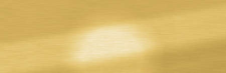 Wide Shiny smooth line metal gold color background Bright vintage Brass plate chrome panorama texture concept simple bronze foil panel hard backdrop design, panoramic golden light polished banner topの写真素材