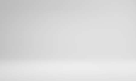 Abstract pastel gray color and gradient white light background in studio table backdrops display product design. Blank empty space room for showing. Blur 3D render podium stage grey texture pattern.の写真素材