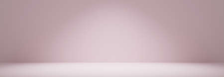 Abstract pastel pink color and gradient light background with studio table backdrops display product design. Blank empty space room for showing. Blur 3D render podium stage vector texture pattern.の写真素材