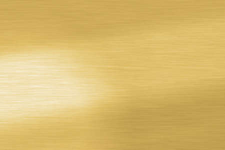 Wide Shiny smooth line metal gold color background Bright vintage Brass plate chrome panorama texture concept simple bronze foil panel hard backdrop design, panoramic golden light polished banner topの写真素材