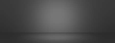 Abstract pastel gray color and gradient white light background in studio table backdrops display product design. Blank empty space room for showing. Blur 3D render podium stage grey texture black pattern.の写真素材