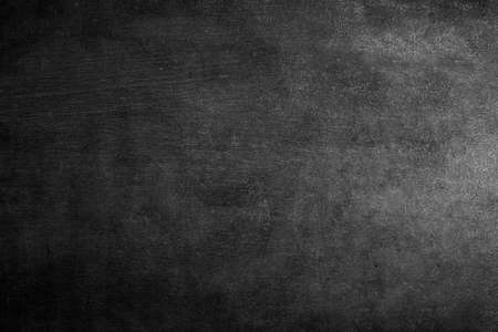 Blank wide screen Real chalkboard background texture in college concept for back to school panoramic wallpaper for black friday white chalk text draw graphic. Empty surreal room wall blackboard pale.の写真素材