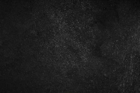 Blank wide screen Real chalkboard background texture in college concept for back to school panoramic wallpaper for black friday white chalk text draw food. Empty surreal room wall blackboard pale.の写真素材