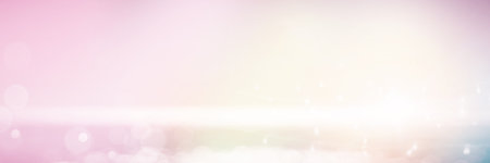 Light Pastel color sky background. Good texture pattern pink wall studio for Sweet dream cosmetic products valentines Day concept. Vintage soft white bokeh spring natureの写真素材