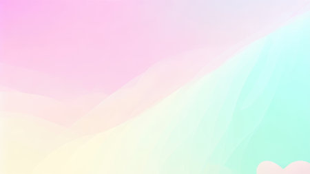 ABSTRACT GRADIENT pastel color BACKGROUND, COLORFUL GRAPHIC PASTEL DESIGN, Summer season concept: pale pink green blue gradation yellow in sweet color Soft cloudy bacgroundの素材