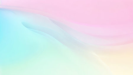 ABSTRACT GRADIENT pastel color BACKGROUND, COLORFUL GRAPHIC PASTEL DESIGN, Summer season concept: pale pink green blue gradation yellow in sweet color Soft cloudy bacgroundの素材