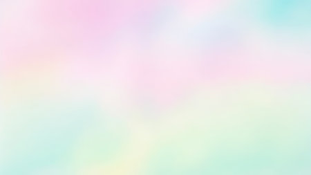ABSTRACT GRADIENT pastel color BACKGROUND, COLORFUL GRAPHIC PASTEL DESIGN, Summer season concept: pale pink green blue gradation yellow in sweet color Soft cloudy bacgroundの素材