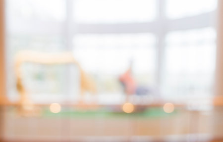 beautifully arranged conference room featuring neatly placed tables and chairs, ready for a professional event, with attention to decor and organization, fostering engagement and collaborationの写真素材