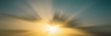 Magic blur bokeh nature morning sunshine on summer sky background concept - peaceful event christian religion, love holy spirit faith, people hope in easter, scenery of ramadan peace sunset technologyの写真素材