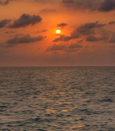 blur soft focus sunrise above the seaの写真素材